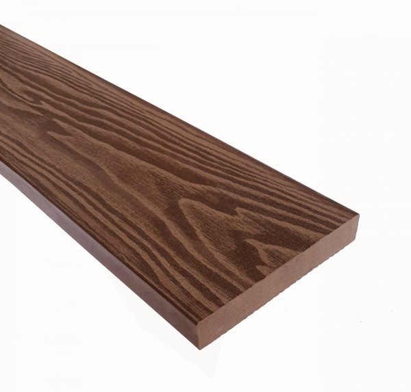 Террасная доска из ДПК Terrapol Смарт 3D Полнотелая без паза Орех Милано купить в Пустошке