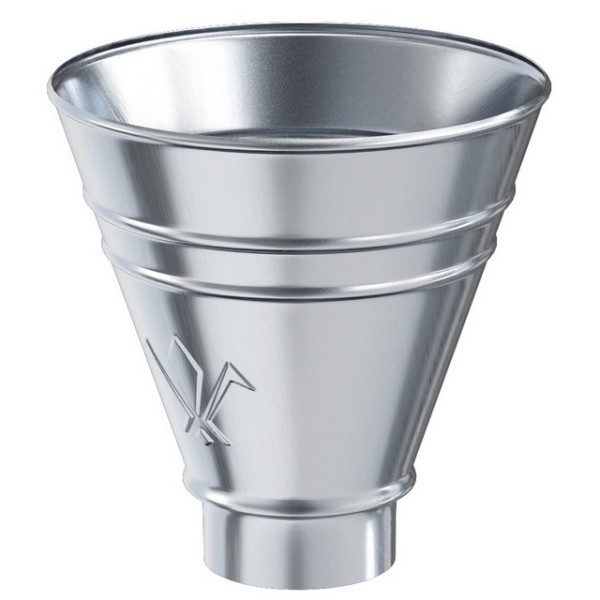 Водосток Aquasistem, Система 125x90 - Воронка водосборная круглая оцинковка купить в Пустошке