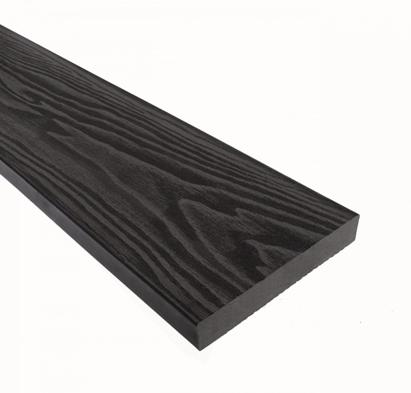 Террасная доска из ДПК Terrapol Смарт 3D Полнотелая без паза Черное дерево купить в Пустошке
