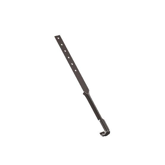 Водосток Aquasistem, система 125x90 - Поддержка желоба RR 32 Тёмно-Коричневый купить в Пустошке