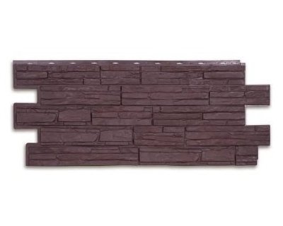 Фасадная панель T-Сайдинг-Альпийская сказка ЭКО-1 Браун