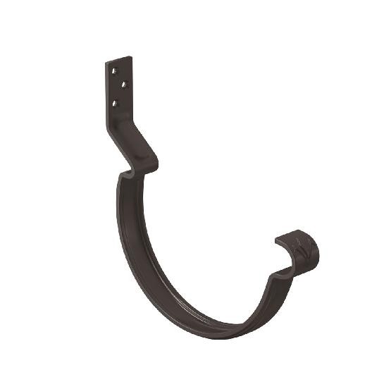 Водосток Aquasistem, система 150/100 - Крюк крепления желоба короткий RR 32 Тёмно Коричневый купить в Пустошке