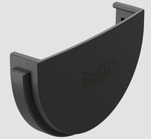 Заглушка желоба ПВХ Docke STANDART серый купить в Пустошке