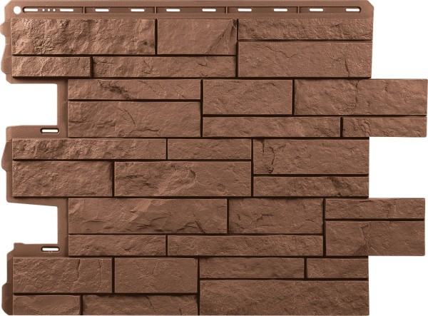 Фасадная панель Альта-Профиль Шотландия Терракотовый купить в Пустошке