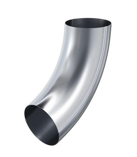 Водосток Aquasistem, Система 125x90 - Колено трубы оцинковка купить в Пустошке