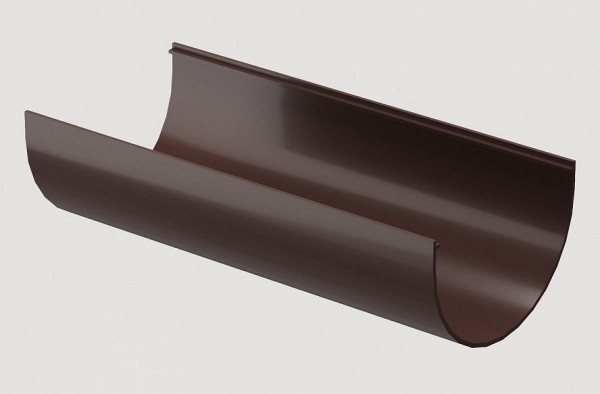Желоб водосточный ПВХ Docke STANDART Тёмно-коричневый купить в Пустошке