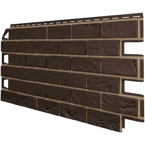 Фасадные панели ТЕХНОНИКОЛЬ Оптима Кирпич Тёмно-коричневый купить в Пустошке