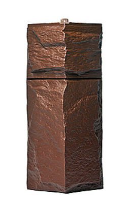 Угол T-Сайдинг-ЭКО-1 Гранит Леон - Браун купить в Пустошке