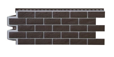 ФП Grand Line состаренный кирпич премиум Шоколадный (шов RAL 7006)