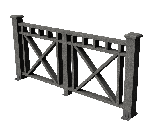 Ограждения декоративное ДПК GRINDERDECO Виктория серый базальт купить в Пустошке