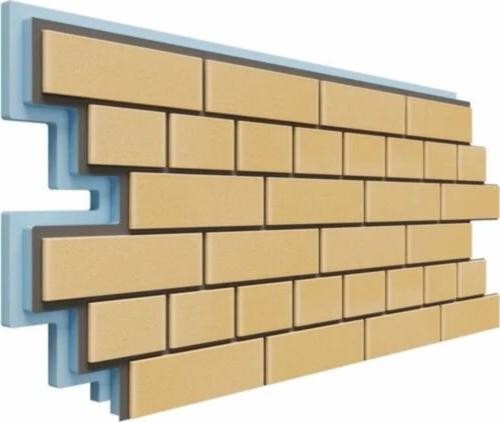 Термопанели Доломит Кирпич 40 мм Жёлтый купить в Пустошке