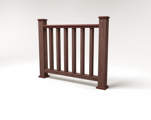 Ограждение из ДПК FG5 шоколад купить в Пустошке