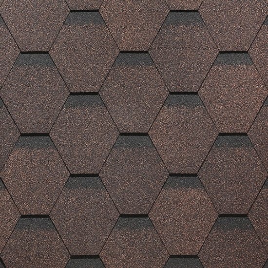 Гибкая черепица Docke, коллекция Сота – Коричневый купить в Пустошке