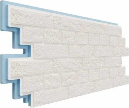 Термосайдинг Доломит Венецианский Кирпич 40 мм Белоснежный купить в Пустошке