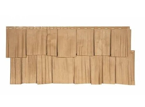 Фасадная панель T-Сайдинг-Щепа дуб ЭКО-1 Бежевый купить в Пустошке