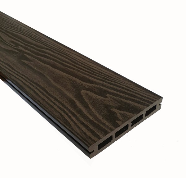 Террасная доска из ДПК Terrapol Смарт 3D Пустотелая с пазом Венге Соренто купить в Пустошке