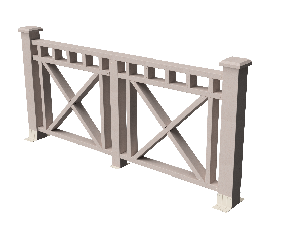 Ограждения декоративное ДПК GRINDERDECO Виктория выбеленный дуб купить в Пустошке