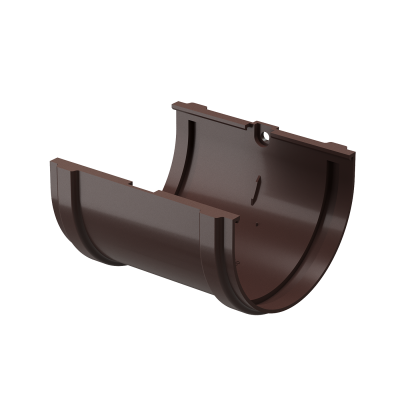 Соединитель желоба Docke Premium ПВХ - Шоколад