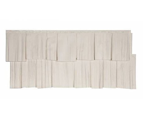 Фасадная панель T-Сайдинг-Щепа дуб ЭКО-1 Белый купить в Пустошке