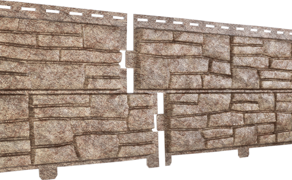 Фасадная панель Ю-пласт Стоун хаус сланец Бурый купить в Пустошке