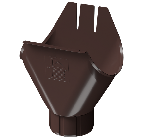 Воронка желоба D125 Döcke STAL PREMIUM Шоколад, (RAL 8019) купить в Пустошке