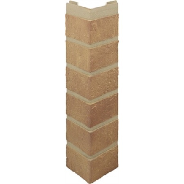 Наружный угол кирпич (бежевый), 0,47 х 0,1м купить в Пустошке