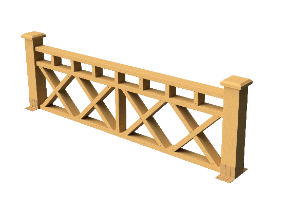 Ограждения декоративное ДПК GRINDERDECO  Бэйли песчаник купить в Пустошке