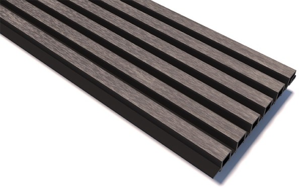 Реечные панели WOODVEX Lines Ultra Smoke gray купить в Пустошке