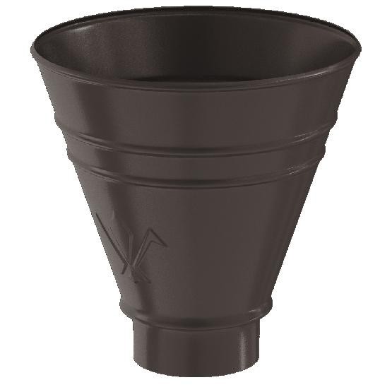 Водосток Aquasistem, система 150/100 - Воронка водосборная круглая RR 32 Тёмно-Коричневый купить в Пустошке