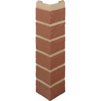 Наружный угол кирпич (красный), 0,47 х 0,1м
