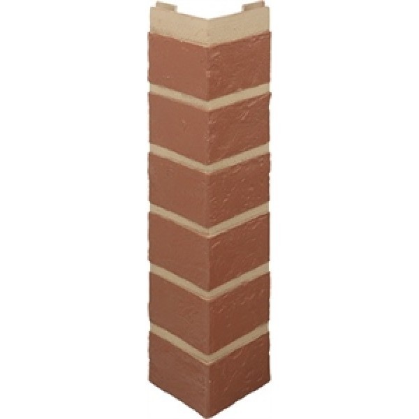 Наружный угол кирпич (красный), 0,47 х 0,1м купить в Пустошке
