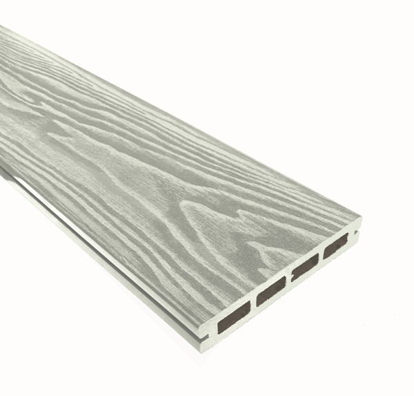 Террасная доска из ДПК Terrapol Смарт 3D Пустотелая с пазом Дуб беленый купить в Пустошке