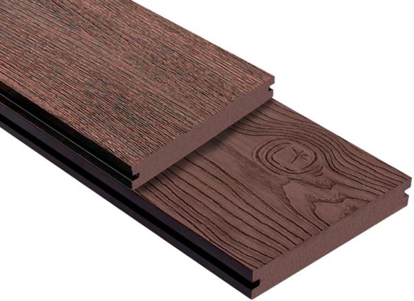 Террасная доска ДПК Outdoor 3D полнотелая STORM/OCEAN BROWN коричневая микс купить в Пустошке