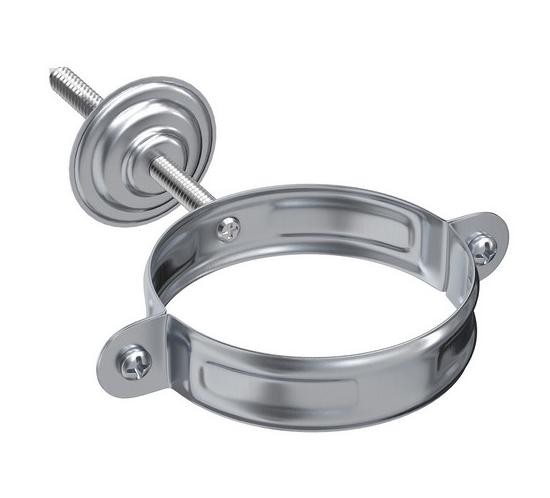 Водосток Aquasistem, Система 125x90 - Хомут для крепления трубы оцинковка купить в Пустошке