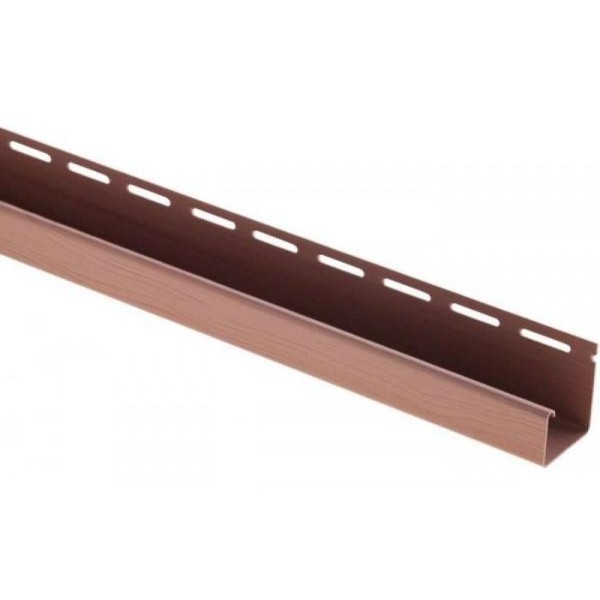 J-профиль Люкс Крашенный, T-15, ВН, Красно-коричневый купить в Пустошке