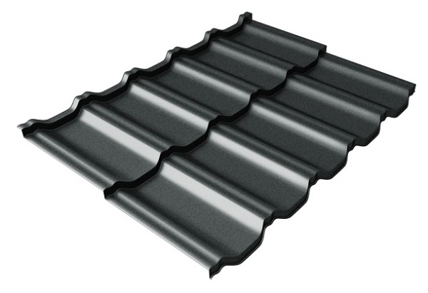 Металлочерепица модульная Квинта Uno Grand Line c 3D резом 0,5 Atlas RAL 7016 антрацитово-серый купить в Пустошке