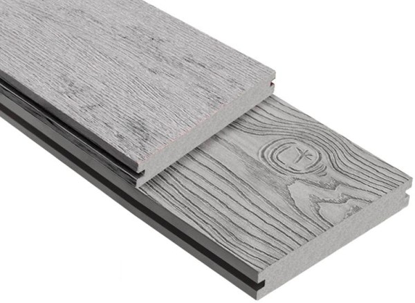 Террасная доска ДПК Outdoor 3D полнотелая STORM/OCEAN GREY серая микс купить в Пустошке