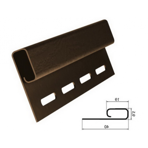 Финишная планка, коричневая купить в Пустошке