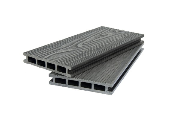 Террасная доска ДПК POLIVAN GROUP 3D+вельвет пустотелая двухсторонняя DENPASAR чёрный купить в Пустошке