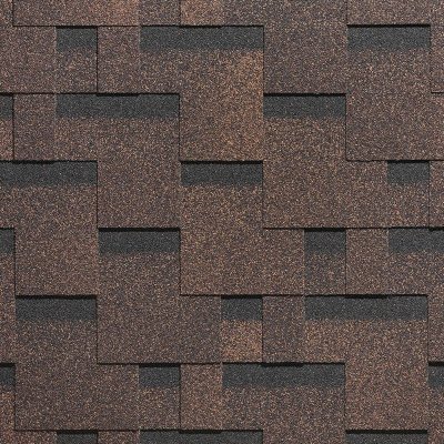 Гибкая черепица Docke, коллекция Тетрис – Коричневый