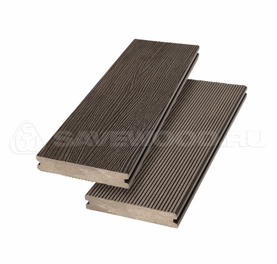 Террасная доска SW Abies (R) - радиальный распил Темно-коричневый купить в Пустошке