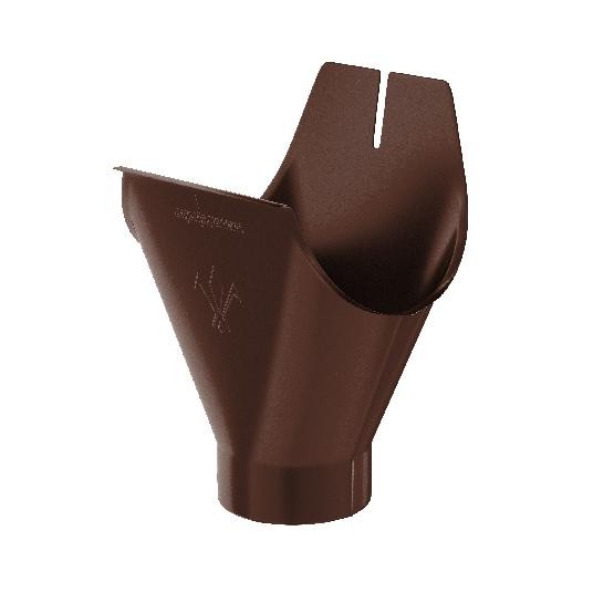 Водосток Aquasistem, система 125x90 - Воронка желоба RAL 8017 Коричневый купить в Пустошке