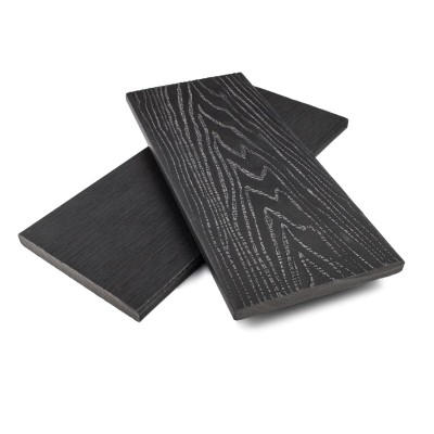 Заборная доска ДПК NanoWood Nature 3D полнотелая Антрацит