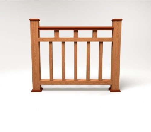 Ограждение из ДПК FG1 терракот купить в Пустошке