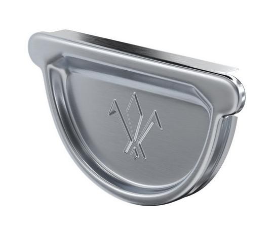 Водосток Aquasistem, Система 150/100 - Заглушка желоба универсальная оцинкованая купить в Пустошке