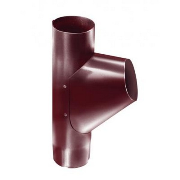 Водосток Grand Line 125x90 – Тройник трубы RAL 3005 купить в Пустошке