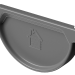 Заглушка желоба D125 Döcke STAL PREMIUM Графит, (RAL 7024) купить в Пустошке