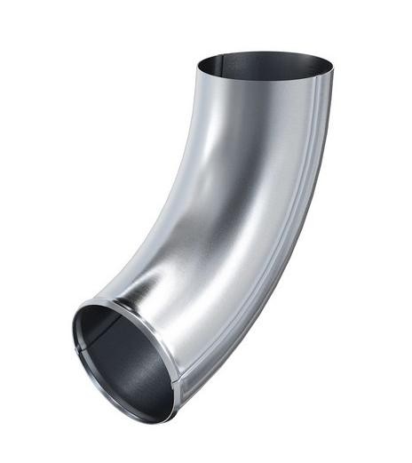 Водосток Aquasistem, Система 150/100 - Колено трубы сливное оцинковка купить в Пустошке