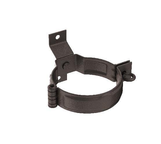 Водосток Aquasistem, Система 150/100 - Декоративный хомут трубы под дерево с комплектом крепления RR 32 Тёмно-коричневый matt купить в Пустошке