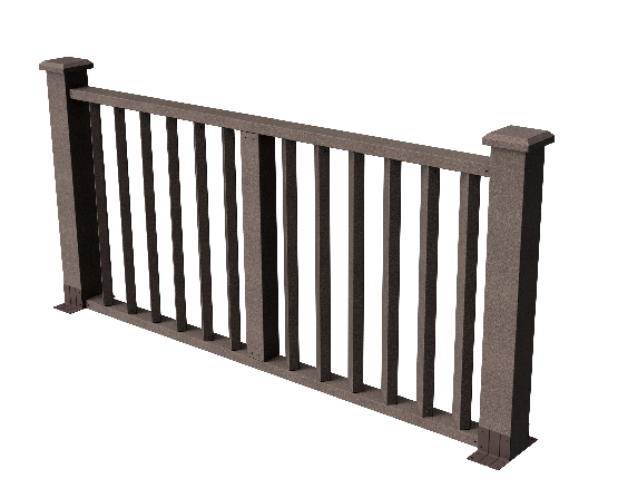 Ограждения декоративное ДПК GRINDERDECO Бруклин венге купить в Пустошке